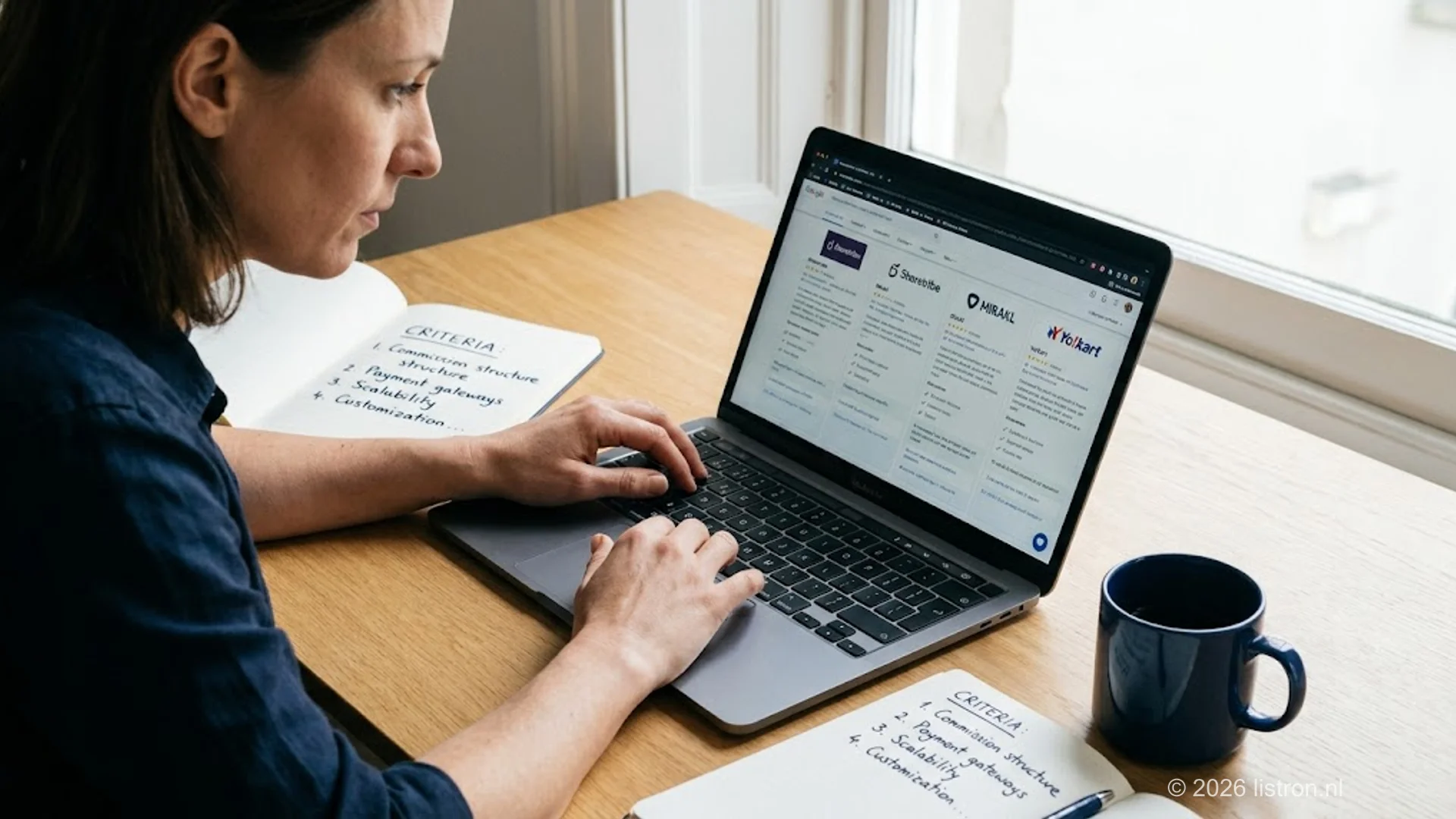 Entrepreneur comparing the best marketplace integrators for the Dutch market