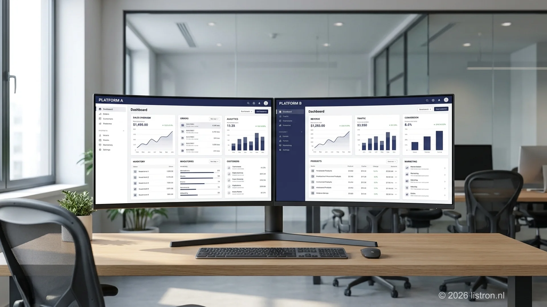 Listron vs ChannelEngine marketplace platform comparison on one screen